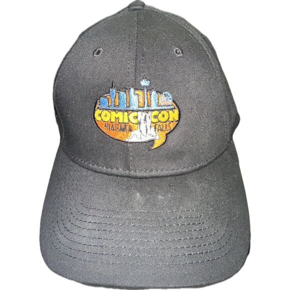 Comicon Comics Niagara Falls Black New Era Adjustable Strap Back Hat Cap 9Forty - Picture 1 of 7